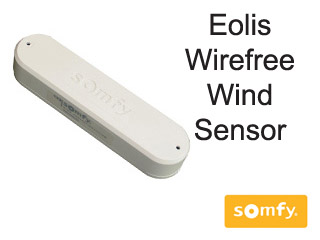 Eolis wirefree wind sensor for retractable awnings